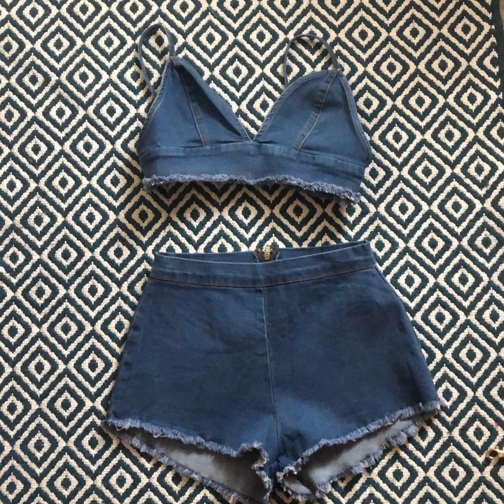 Fashion nova denim set